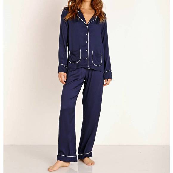 PJ Pant in Sequin Blue/Midnight